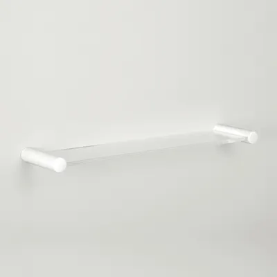 Produktbild von pba 01 Plexiglasablage, seitlichen Halterungen, aus Nylon, 140x620(656)mm