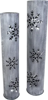 Produktbild von Windlichtsäule "Schneeflocke", 2er Set