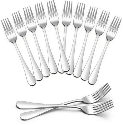 Produktbild von Famanu Tafelgabeln 20 cm - 12 Stück - Edelstahl - Elegant