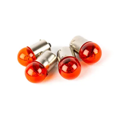 Obrázok produktu pre Sada 4 žiaroviek kontroliek BA15S 12V 10W oranžová