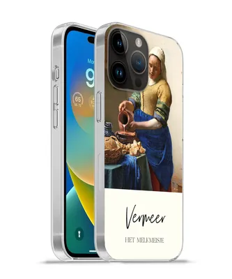 Produktbild von MuchoWow® Handyhülle Schutzhülle Hülle für Apple iPhone 14 Pro - Softcase Kunst - Milchmädchen - Vermeer Silikon Softcase Handy Hülle - Umschlag