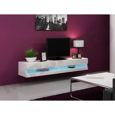 Obrázek produktu pro Televizní stolek ASHTON NEW 180 - lesklý bílý
