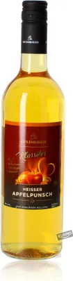 A bottle of fruit wine punch on a white background.