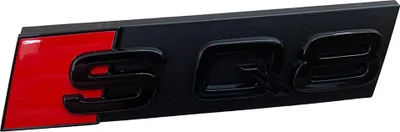 Zdjęcie produktu dla Oryginalny emblemat Audi SQ8 Q8 Black Edition Emblemat z logo w błyszczącej czerni na osłonę chłodnicy