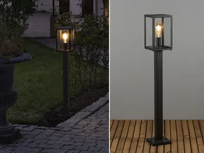 Produktbild von LED Wegeleuchte Design Außenlampe Landhausstil zur Wegbeleuchtung, Gartenlaterne