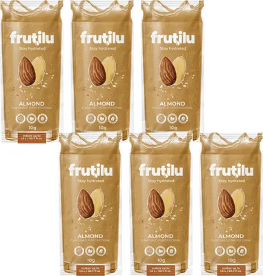 Produktbild von Frutilu Instantgetränk Mandelgeschmack 6x10g zuckerfrei Vitamin C