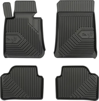 Image de Tapis de sol No.77 pour BMW Série 3 E90 E91 2004-2012 sauf xDrive TPE Noir 4Pcs
