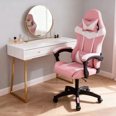 Image de Siège de jeu - Fauteuil de jeu - Chaise de gaming - Chaise de bureau - Siège ergonomique - Dossier réglable à 135°