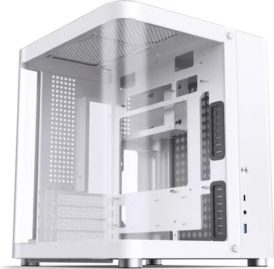 Produktbild von JONSBO TK-1 2.0 Micro-ATX Gehäuse, Tempered Glass - weiß