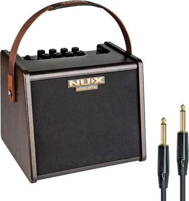 Image de Nux AC-25 Amplificateur pour guitare acoustique avec câble