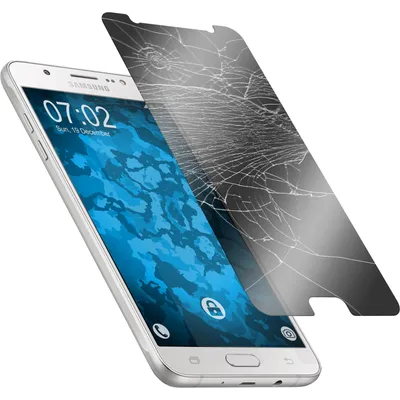 Produktbild von 1er-Pack PhoneNatic Glas-Folie Privacy  kompatibel mit Samsung Galaxy J7 (2016) J710 - Panzerglas für Galaxy J7 (2016) J710