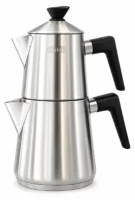 Produktbild von Mulex Teekannen-Set matt 18/10 Edelstahl, 1,0 l + 1,75 l, für Induktion