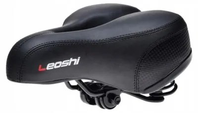 Produktbild von Leoshi 000 Fahrradsattel mit Feder Schwarz
