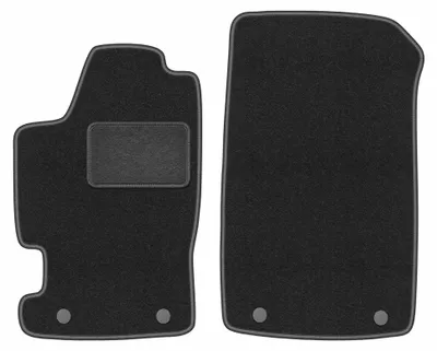 Immagine prodotto di Tappetini anteriori in moquette per Renault Laguna I 1994-2001 (station wagon/liftback) – 2 pezzi, grigio grafite, su misura – Wielganizator LUX