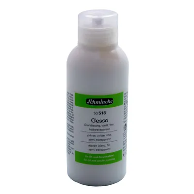 Produktbild von Schmincke 250ml Hilfsmittel Gesso 50 518 027 Grundierung für Leinwände weiß