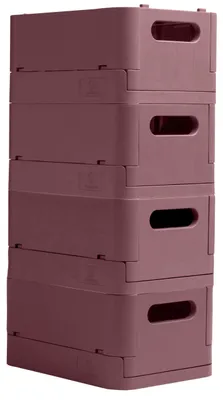 Immagine prodotto di Exacompta 4x The Smart Case, maxi scatola pieghevole A4+, Skandi - Altrosa - 27238D