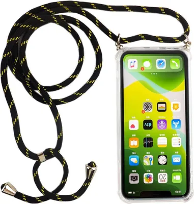 Produktbild von Handykette für Apple iPhone 11 Pro - Smartphone Necklace Hülle mit Band - Schnur mit Case zum umhängen in Schwarz