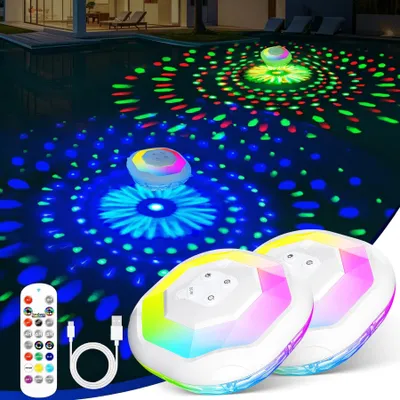 Obrázok produktu pre LED osvetlenie bazéna s diaľkovým ovládaním a RGB farbami