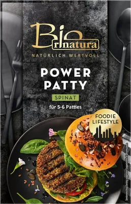 Immagine prodotto di Power Patty Polpettine di spinaci darinatura, 150g (da consumarsi entro il: 24/06/2025)