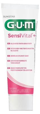 Immagine prodotto di Gum Sensivital + Dentifricio 75 Ml