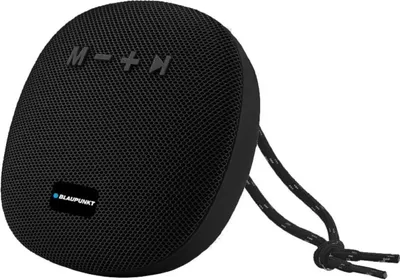 Produktbild von Blaupunkt BLP3120-133 Bluetooth-Lautsprecher - 5 Watt, Schwarz, Modern, Tragbar, Bluetooth, 3 Stunden Akkulaufzeit, Stereo, 192 Gramm, 108 x 108 x 43 mm, 1 Produkt + Bedienungsanleitung Kabel