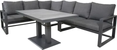 Immagine prodotto di Set angolo salotto - alluminio - 3 pezzi - 137x80x86 cm