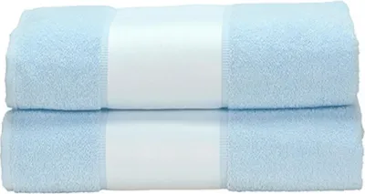 Immagine prodotto di A&R AR081 | Asciugamano da bagno SUBLI-Me®, 70 x 140 cm - Colore: Azzurro - Dimensioni: 70 x 140 cm