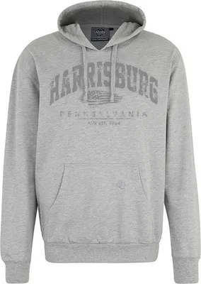 Produktbild von Übergrößen Kapuzen-Sweatshirt AHORN SPORTSWEAR Harrisburg Grau Graumeliert 4XL