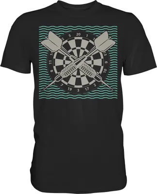 Produktbild von Dartscheibe Dart Sport Dartpfeile T-Shirt – Black / L