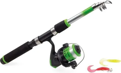 Image de Pack de Pêche Eau Douce ZACK Easy Fish 150, 5/15g, Noir et Vert