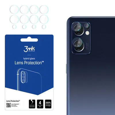 Produktbild von 3mk Hybridglas Lens Protection für Oppo Find X5 Lite Kamera Objektiv Kameralinse 0,16mm 6H (4 Stück)