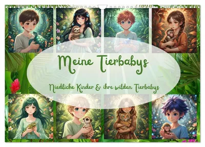 Produktbild von Meine Tierbabys (Wandkalender 2027 DIN A3 quer), CALVENDO Monatskalender