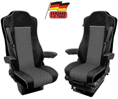 Obrázok produktu pre Poťahy sedadiel pre nákladné vozidlá Mercedes Actros MP4 - MP5 2015-2020  Farba Sivá