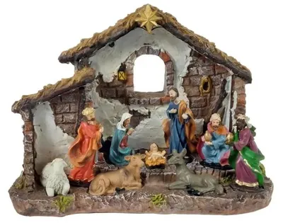 Produktbild von Weihnachtskrippe mit integrierter Beleuchtung