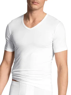 Immagine prodotto di CALIDA, maglietta a maniche corte da uomo, colore bianco, taglia 56