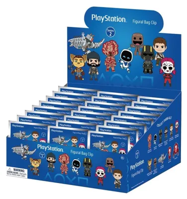 Productafbeelding van Sony PlayStation 3D-schuim sleutelhanger serie 2, display (24 stuks)