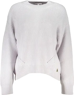 Produktbild von Eleganter Damenpullover Grau mit Rollkragen & Kontrastdetails