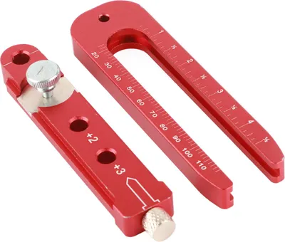 Produktbild von Kompassplotter für die Holzbearbeitung Anreißlineal aus Aluminiumlegierung 165mm, Heimwerkerwerkzeug (Multimeter)