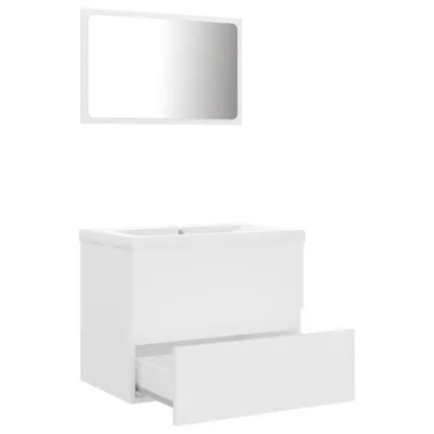Produktbild von "2026 Aktion"Badmöbel-Set - CLORIS - Badezimmerschrank - schlichte Design - Weiß Holzwerkstoff - DEMöbel8416442
