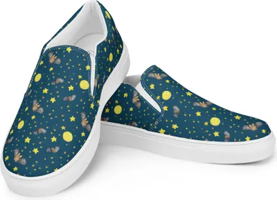 Produktbild von Mr. & Mrs. Panda Loafer Fledermaus Flügel Größe 35 1/2 - Blau - Geschenk, Mokassins Damen, Damenschuhe, Lustige Sprüche, Slipper Für