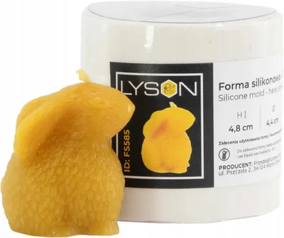 Produktbild von Łysoń Silikonform Hase klein für Kerzen