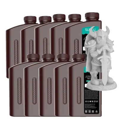 Obrázek produktu pro SUNLU UV ABS Like Resin, nízký zápach, objem 10 kg, SVĚTLE ŠEDÁ 1000 g