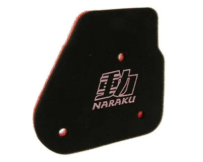 Produktbild von Naraku Luftfiltereinsatz Double Layer Roller kompatibel mit Yamaha Aerox 50