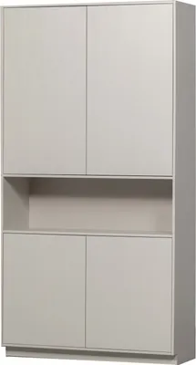 Produktbild von WOOOD Finca Aufbewahrungsschrank aus Kiefer, 210 x 110 x 40 cm, Grau