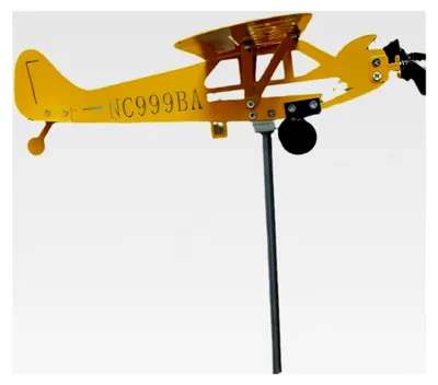 Produktbild von Wetterfahne Flugzeug aus Metall, Windmühle für Garten und Hof, Wetterwagen Wetterfahne, Edelstahl Windspinner, Gartendekoration