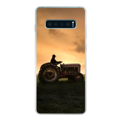 Produktbild von MuchoWow® Handyhülle Schutzhülle Hülle für Samsung Galaxy S10 Lite Traktor - Landwirt - Nebel Silikon Softcase Handy Hülle - Schutz