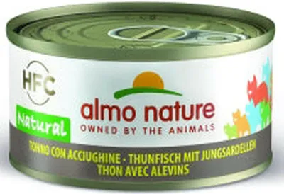 Obrázek produktu pro Almo Nature HFC Natural, Dospělý jedinec, Jakékoli plemeno, Tuňák, Bílá ryba, 70 g, Bez umělých barviv