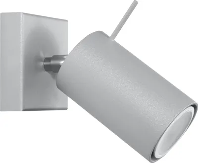 Produktbild von Wandleuchte RING 1 grau 1xGU10 10W Stahl 8x16x8cm Sollux Lighting