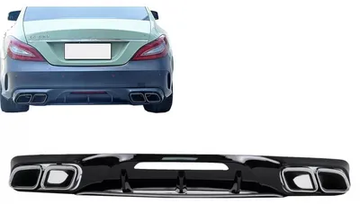Produktbild von Stoßstange Luft Diffusor Endrohre für Mercedes CLS W218 Sport Line 2011–2017.