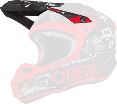 Produktbild von O'NEAL Helmschirm für 5-SRS Polyacrylite Helm HR , Schwarz Rot